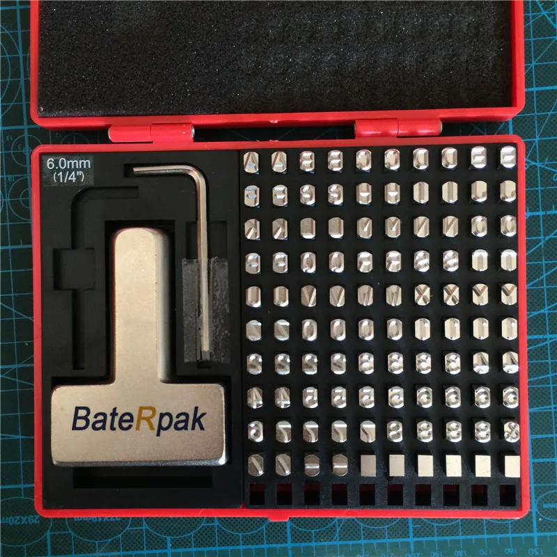 YC 610 stroke Felxible stamping letters,6mm(1/4")Motorbike,car chassis