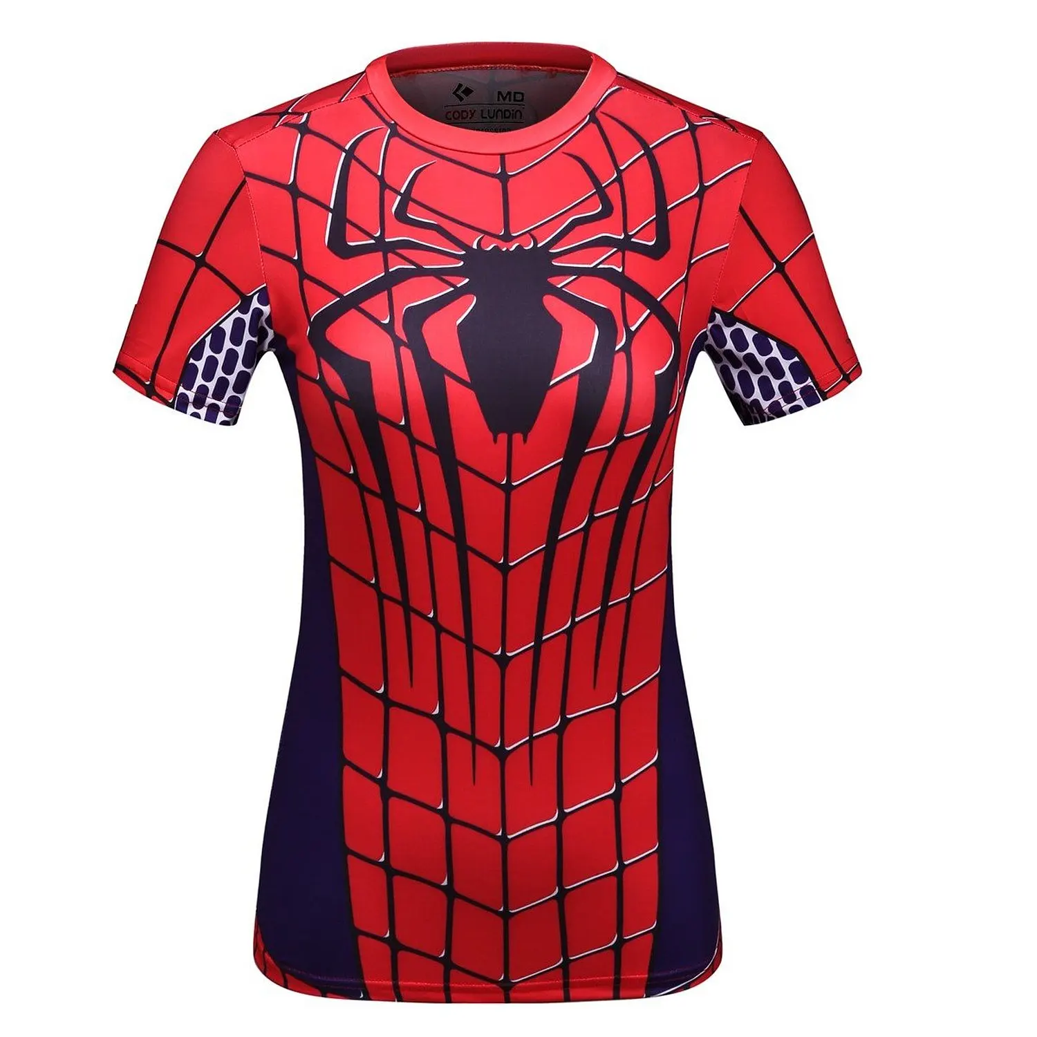 Red Plume Mens Red Spider T-Shirt Sport Fitness Party Long Sleeve Shirt