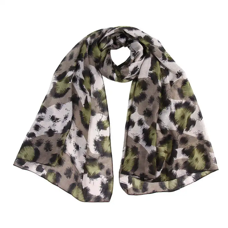 Women Ladies Leopard Print Scarf Wrap Shawls Headband Soft Shawl Long palatine women's scarves handkerchief hijab scarf 40MA0417