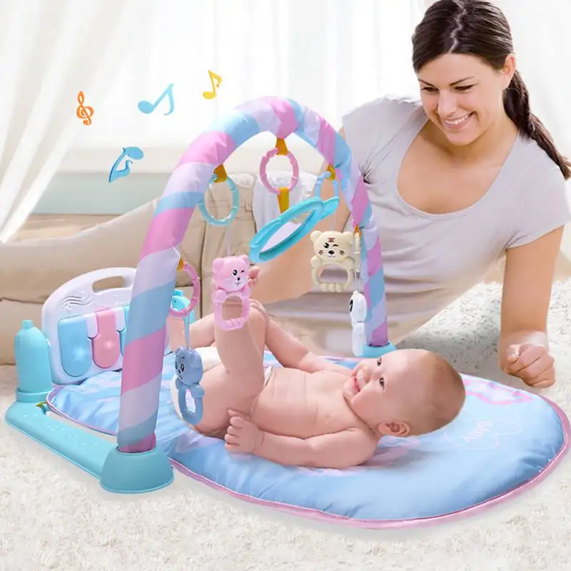 

Early Education Toys Activity Play Mat Newborn Baby Boy Girl Gym Music Blankets Pedal Piano Fitness Frame Music Game Toy