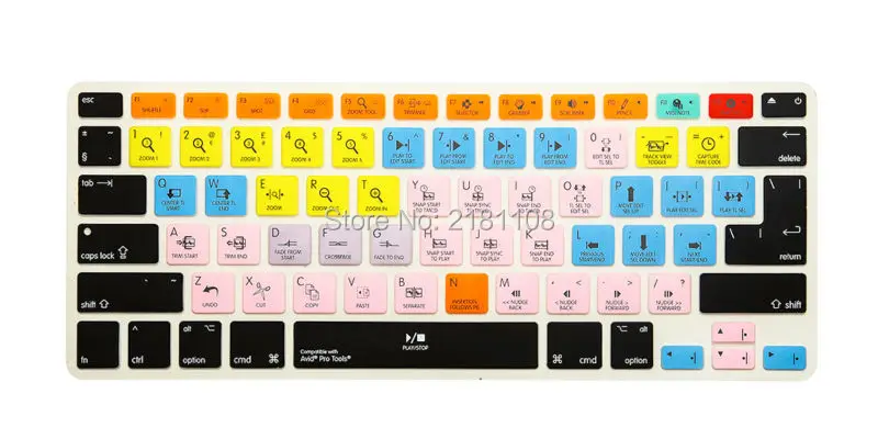 Ableton Live Logic Pro X Avid Tools Обложка клавиатуры для Macbook Air Retina 13 15 17|keyboard cover skin|shortcut keyboard