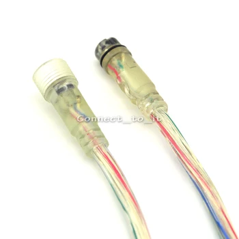 

10 sets\lot 36 cm Waterproof 4pin RGB Cable Wire Line for LED RGB Strip