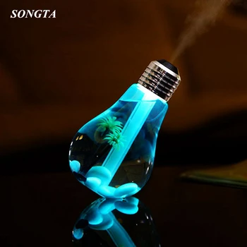 

400ML LED Lamp Humidifier Mist Maker Air Freshener Air Ultrasonic Humidifier with Night Light Essential Oil Diffuser Atomizer
