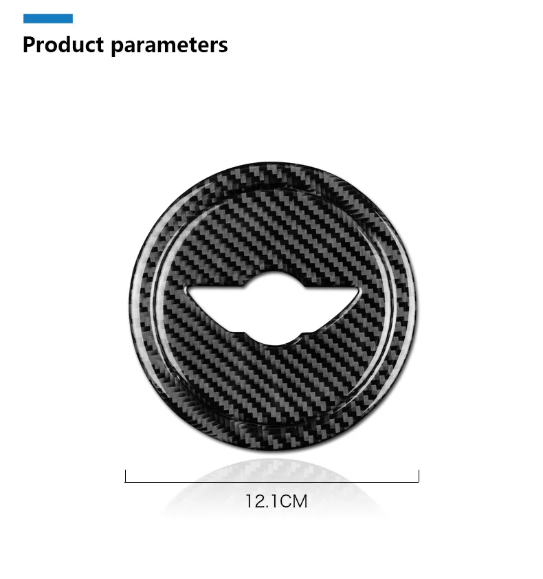 Carbon Fiber Steering Wheel Stickers Cover Trim for Mini Cooper Clubman R55 R56 Countryman R60 Paceman R61 Accessories (9)
