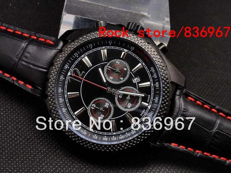 Black Men Quartz Watches Chronograph Sports Watch Dive Wristwatches | Наручные часы