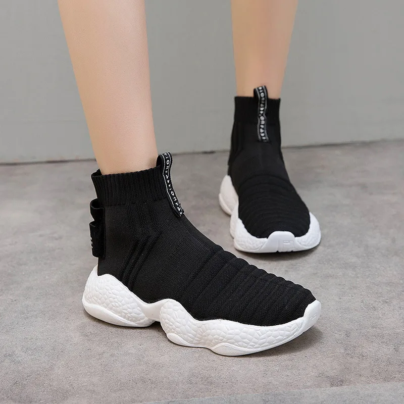 

Women Shoes Lady Comfort Trainers Platform Basket 2019 Fashion Korean Women Sneakers Designer