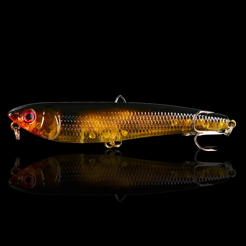 

1PC VIB Pencil Fishing Lures 10g-0.35oz Fishing Tackle 9.1cm-3.58" 6 color available With 4# Hooks VIB Baits DW1106 New Arrival