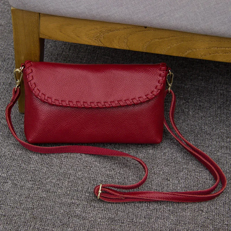 

New Fashion Genuine Leather Clutch Bag Women Luxury Handbag Ladies Shoulder Cross body Bag Female Messenger Bags Tote Purse