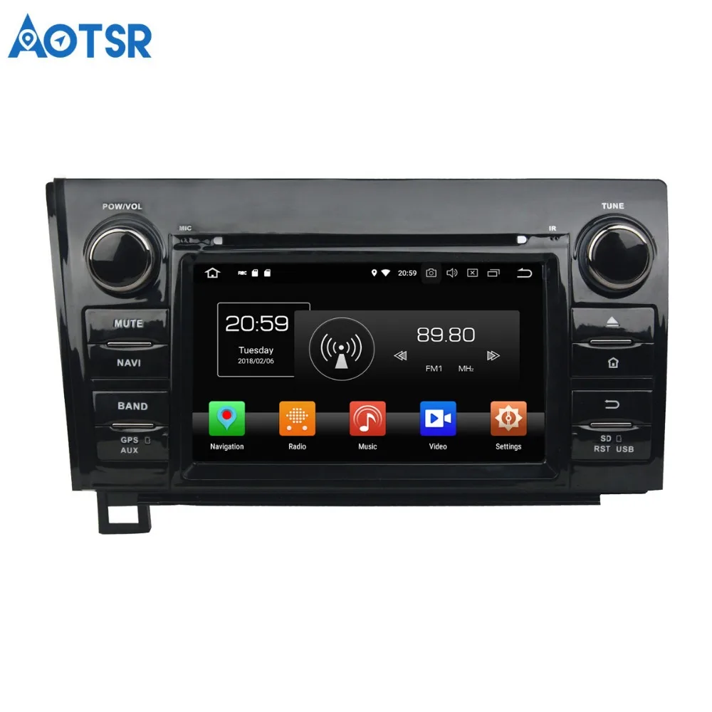 

Aotsr Android 8.0/7.1 GPS navigation Car DVD Player For Sequoia /Tundra 2010-2012 multimedia radio recorder 4GB+32GB 2GB+16GB