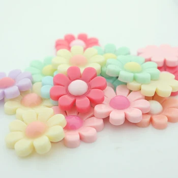 

200pcs medium 21mm sakura sunflower Rhinestone Flatback Resin Cabochon. Scrapbooking, Cell Phone, Nail Art, Decoden, Kawaii