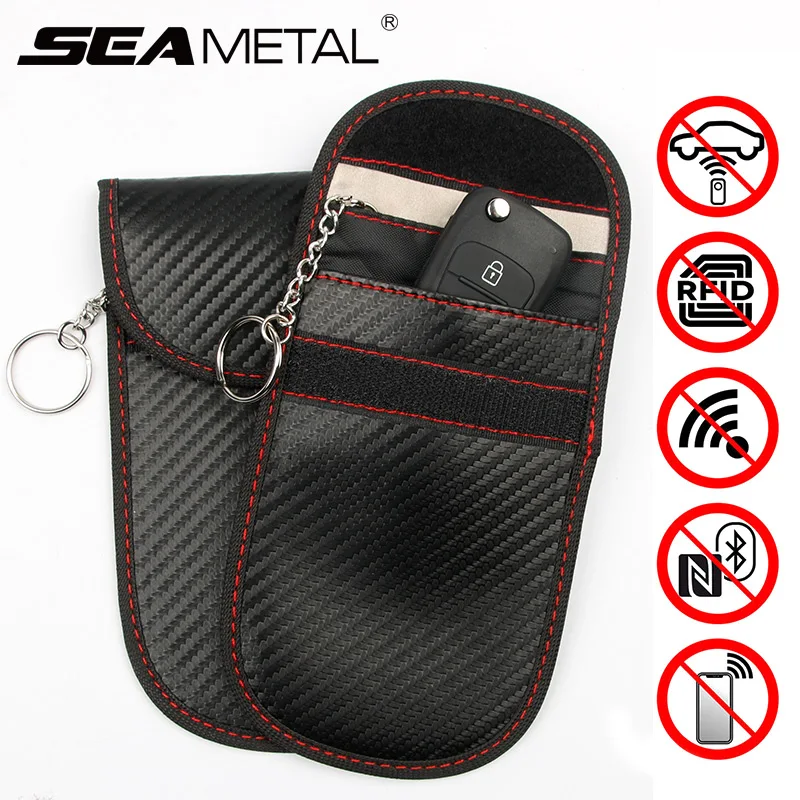 1Pc Car Key Anti-thef Signal Blocker Bag Radiation Protection Shielding bag