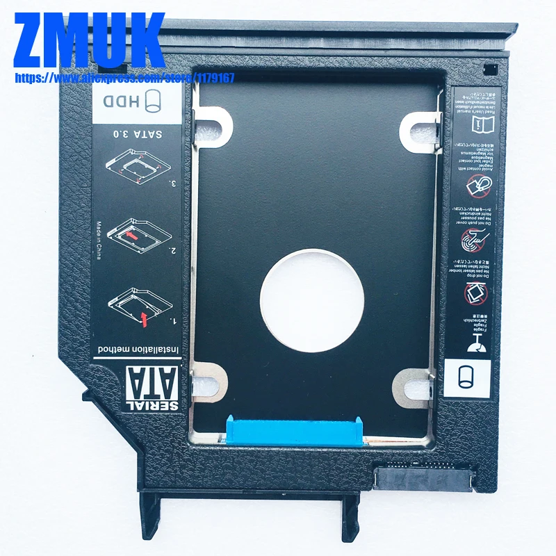 New Ssd Hdd Adapter Caddy W/ Faceplate For Lenovo Y430p Y410p Y400n