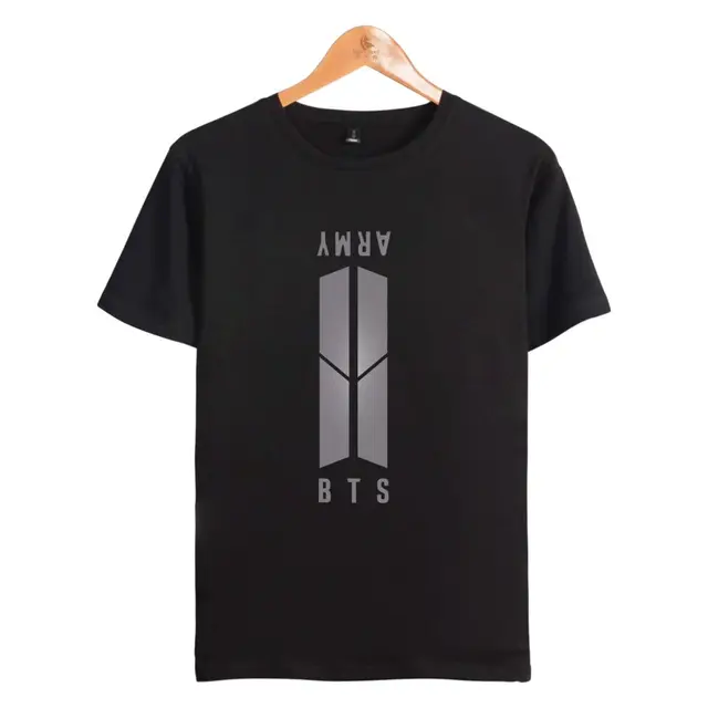 BTS Army Kpop Women/men Tops Short Sleeve camisa masculina Bangtan Hip Hop T Shirt Cotton bts Tee Shirts 4XL 5