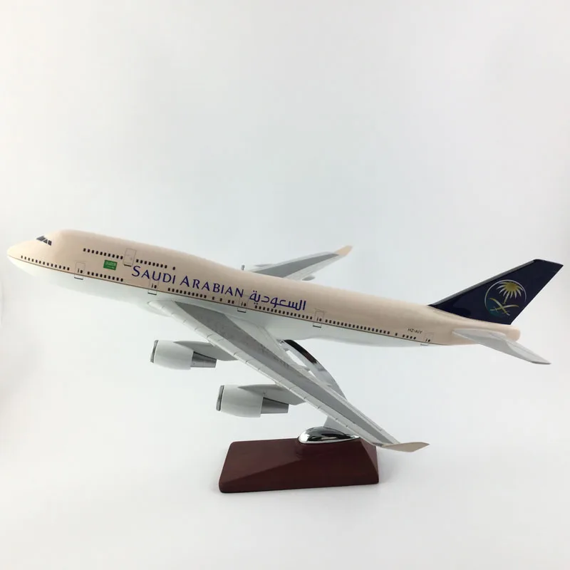 Бесплатная доставка 45-47 см B747 Саудовской Аравии металлическое основание и Смола