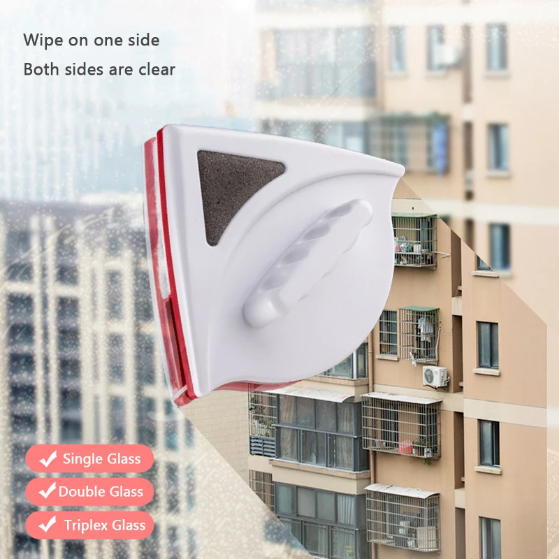 

Magnetic Window Cleaner Tool Double Side Magnetic Brush for Washing Windows Glass Cleaning Tools Glass Cleaner Magnetic