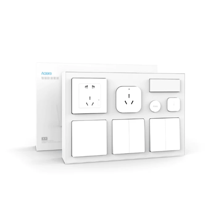 

Xiaomi Aqara Smart Air Conditioner Mate Body Temperature Humidity Sensor Wall Socket Switch 2pcs Wireless Switch Bedroom Kit