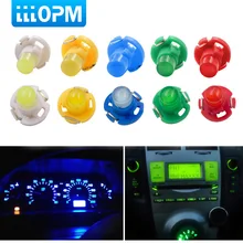 10x T3 светодиодный светильник для салона автомобиля, Кластерные измерительные приборы, приборная панель, белый/желтый/синий/красный/зеленый, панель инструментов, климат-база, лампа