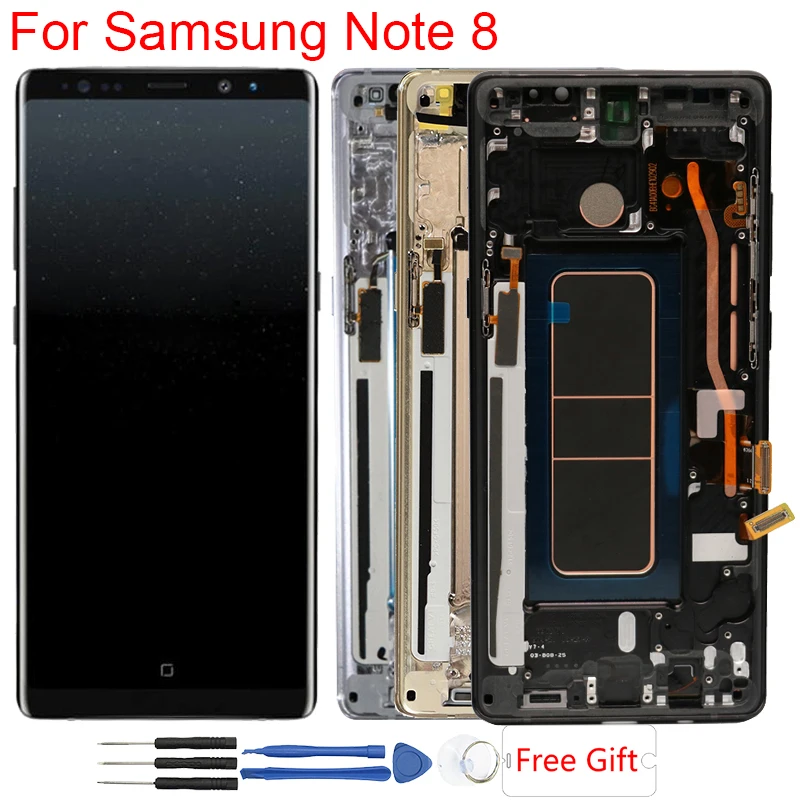 

Super Amoled Note 8 Display For Samsung Note 8 Screen LCD With Frame Touch Screen For Samsung Galaxy Note 8 N9500 N950F LCD