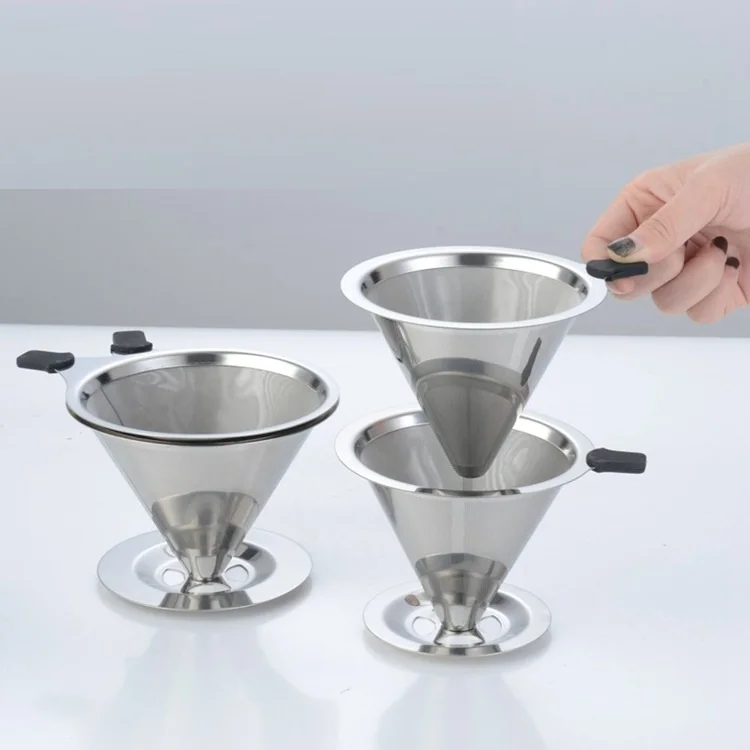 

Stainless Coffee Filter Coffee Dripper Pour Over Coffee Maker Fine Mesh Coffee Filter Diameter 125mm