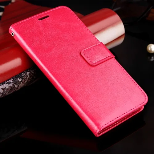 Роскошный кожаный чехол для Huawei Honor 7A DUA-L22 AUM-L29 7C AUM-L41 7c Pro LND-L29 флип-чехол для HUAWEI Y5 Y6 Y7 Prime Capa - Цвет: rose red