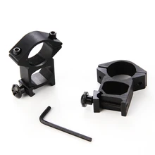 2 шт. 25 мм или 11 мм 1 дюймов высокий профиль кольцо прицел Вивер рейку 20 мм или 11 мм Пикатинни Область Крепления и аксессуары черный