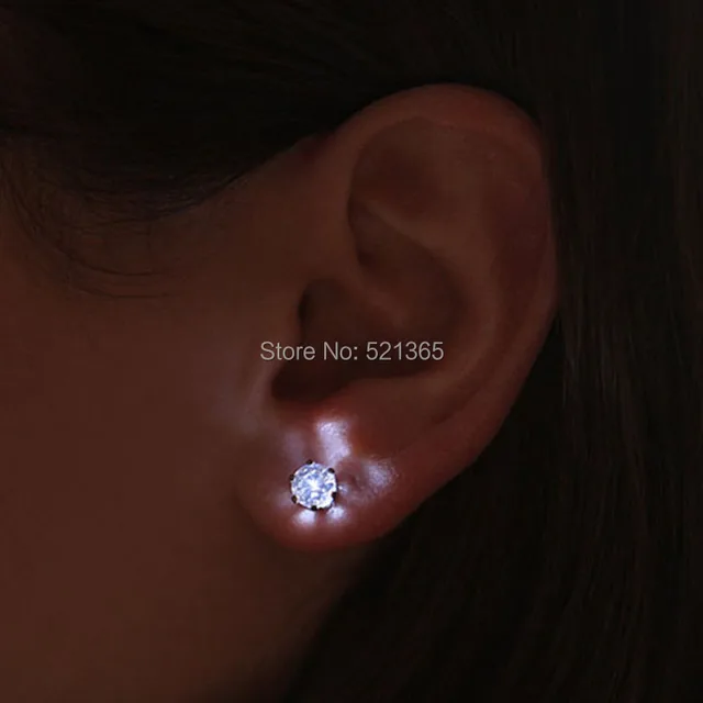 Whole 200 Pcs Lot Light Up Led Blinking Stainless Steel Earrings Whole 200 Pcs Lot Light Up Led Blinking Stainless Steel Earrings Studs Dance Party Accessories