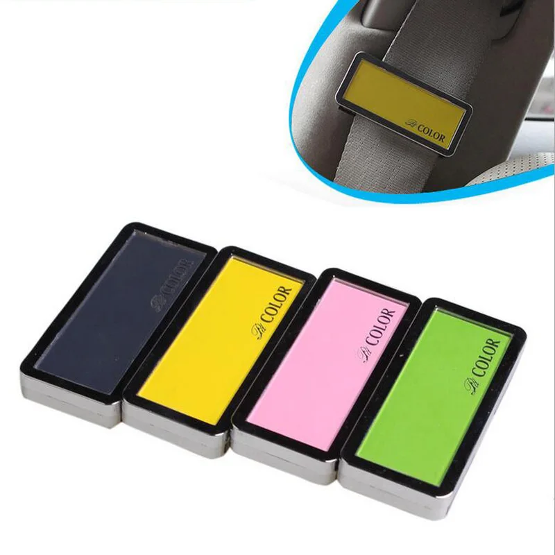 2Pcs/Set Car Seat Belt Buckle Safety Adjusting Clip Tension Adjuster for Auto Vehicles Styling Extension Accessories | Автомобили и