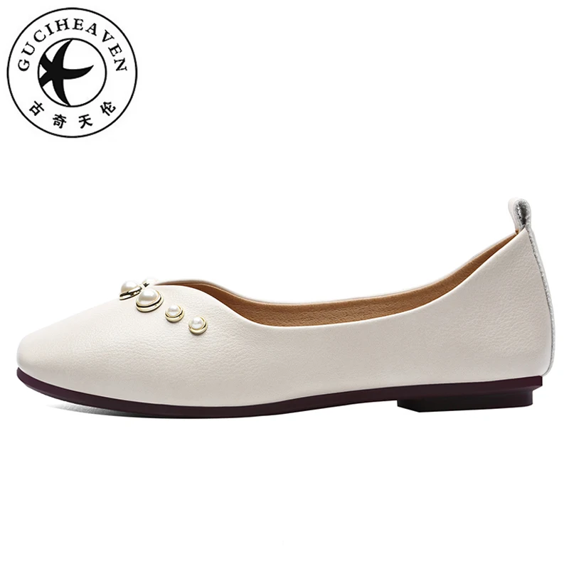 

Guciheaven Women Shallow Pumps Office Slip-On Working Driving Shoes Low Heels 1.3cm Casaul Pointed Toe Pear Black