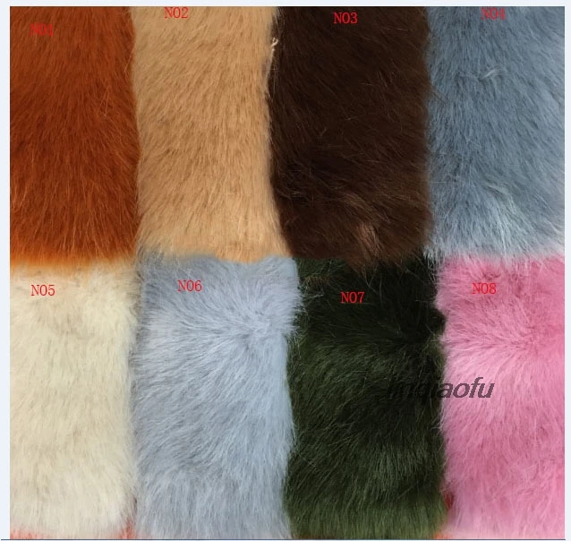 

Big fur-like fox fur High density vertical plush fabric Faux fur collar fabric,170*90cm (one yard) One pcs