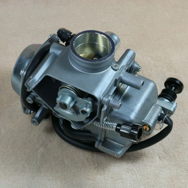 For Honda Model TRX350 Carburetor Replacement Parts Carburetor Vaporizer+Black Throttle Base Cover Set Kit Without Heater