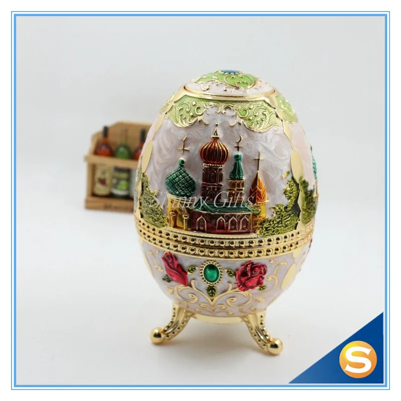 Russian Style Faberge Egg Toothpick Holder With Bottle Opener Random