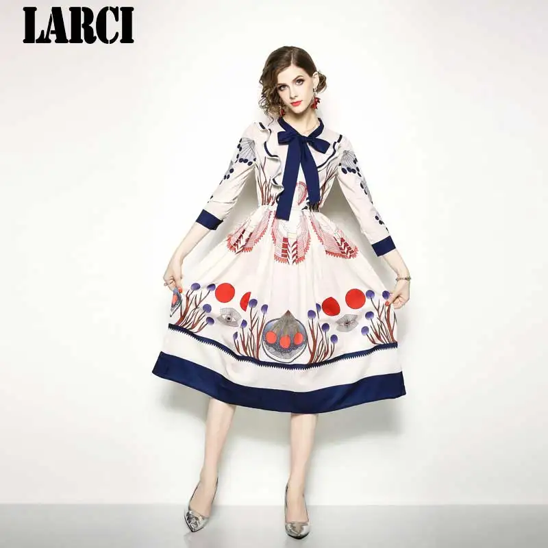 LARCI новые модные дизайнерские Роскошные брендовые платье милые изящные женские