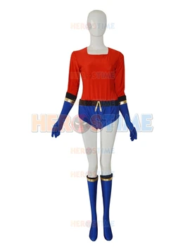 

Royal Blue & Red lycra spandex Aqualad Gart Costume halloween cosplay adult superhero costumes zentai suit