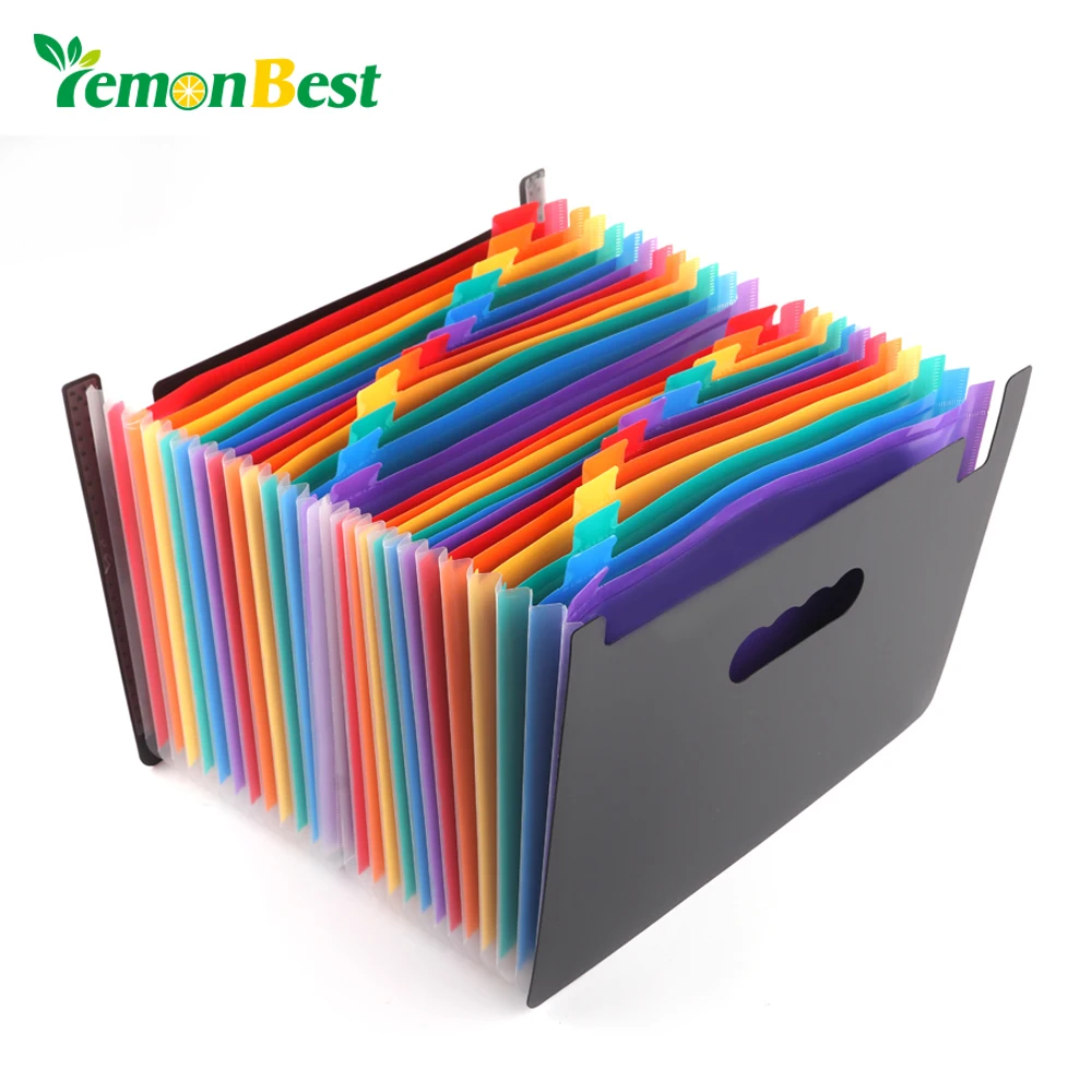 Buy LemonBest 24 Pockets Expanding Files Folder A4