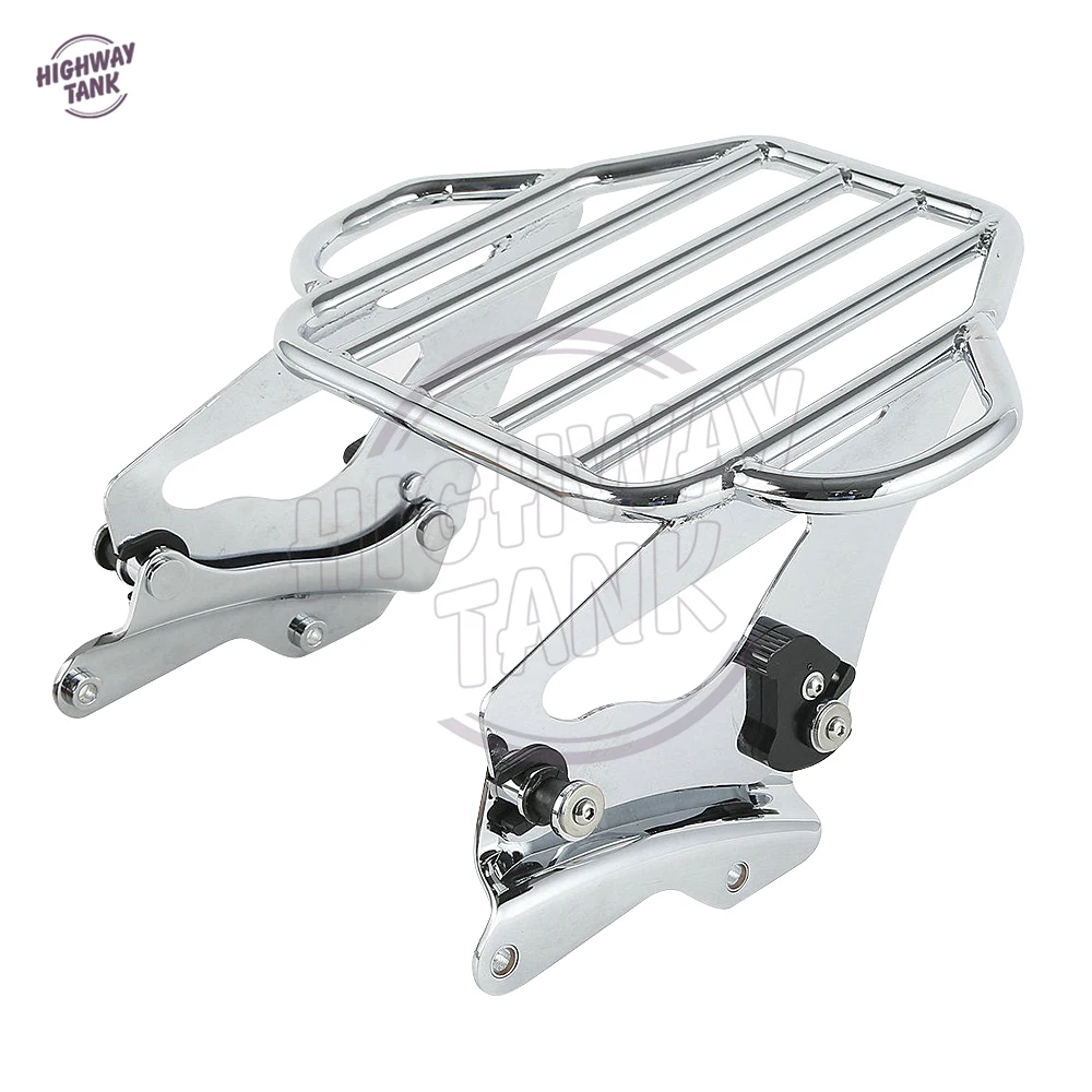 Chrome Motorcycle Tour Pak Luggage Rack 4 Docking Kit case for Harley Touring FLHX FLHR FLHT FLTR 2014 2015 2016 2017