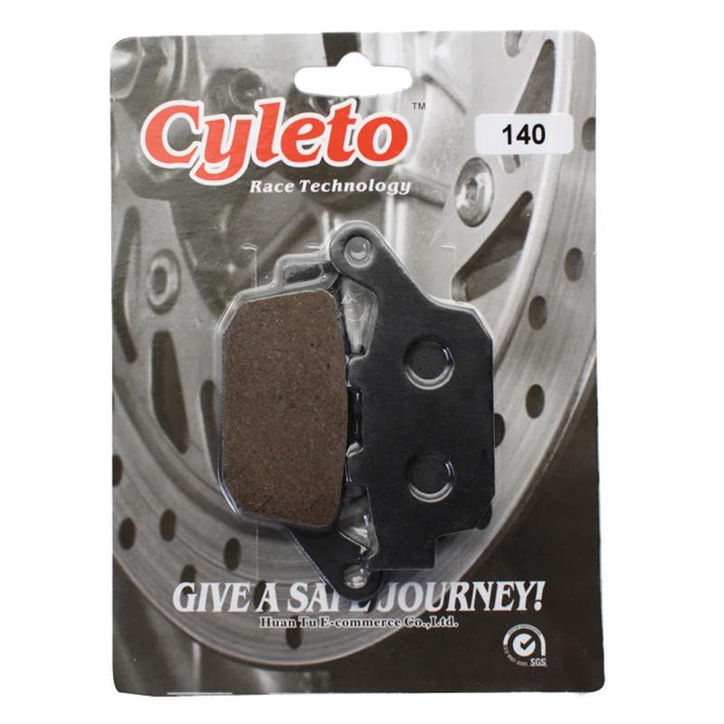 Cyleto Motorcycle Front and Rear Brake Pads for Honda FES125 FES 125 & FES150 FES 150 Pantheon 03-06 FES 250 Foresight 00-05