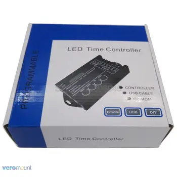 

TC420 DC12-24V 20A 5Channel Programmable LED Time Controller, Multi-function Timer Controller Common Anode for LED Strip Light
