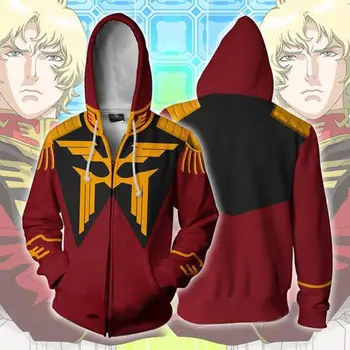 

MOBILE SUIT GUNDAM Hoodies Cosplay Costumes GUNDAM 3D Printed zip Hoodies Sweatshirt Men's fashion Cartoon hooded Jackets
