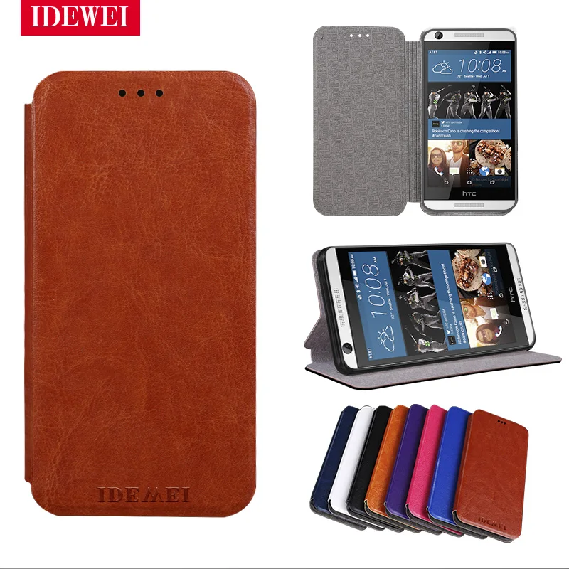 Flip Leather silicone Capa For coque HTC Desire 626 Case back skin