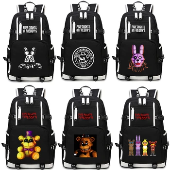 

2020 New Five Nights At Freddy's Freddy Backpack Chica Foxy Bonnie FNAF Shoulder Bag Travel Bag Computer package