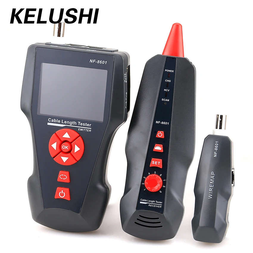NF-8601 Multi-functional Network Cable Tester LCD Cable length Tester Breakpoint Tester English version NF-8601 Multi-functional Network Cable Tester LCD Cable length Tester Breakpoint Tester English version