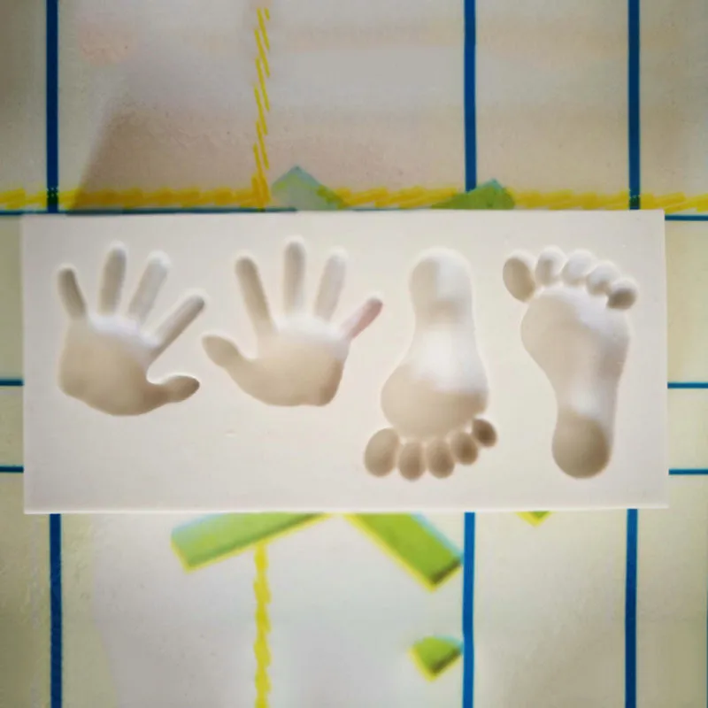 Small Hand &amp Foot Silicone Mold Fondant Mould Cake Decorating Tool Chocolate Gumpaste Baking and Kitchen Accessories | Дом и сад