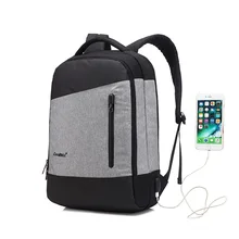 Большой емкости CoolBell 15 дюймов 15,6 дюймов водонепроницаемый ударопрочный рюкзак для ноутбука Natebook Внешний USB порт для подзарядки