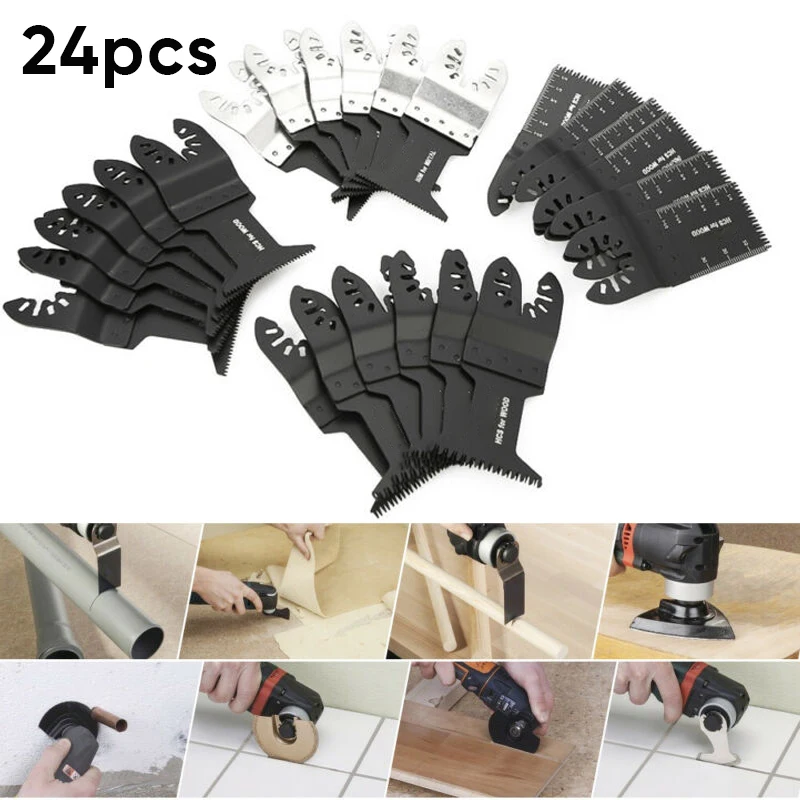 

Saw Blades Accessory Leather Wood Laminates Plastics 24pcs High Carbon Steel
