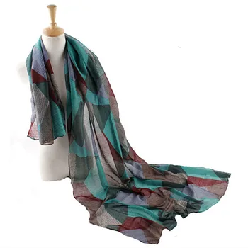 

Hot sale fashion scarf/scarves shawl women viscose foulard pashmina bandana muslim print colours geometry echarpe wraps muffler