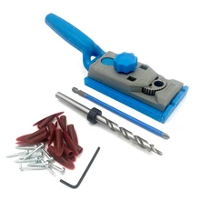 Hole Jig System 9.5mm Drill Guide Sleeve for Kreg Pilot Wood Drilling Doweling Woodworking Hole Saw & DIY Tool Set power tool