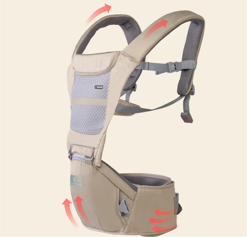 Акция! Эргономичный Baby Carrier хип сиденье Кенгуру дышащий фронтальная маленьких Слинг Рюкзак Чехол Обёрточная бумага Hipseat