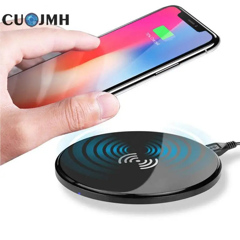 Universal Qi Wireless Charger for Samsung Galaxy S8 Note 9 Furniture Office Table Desk USB Qi Quick Charging Pad for iPhone