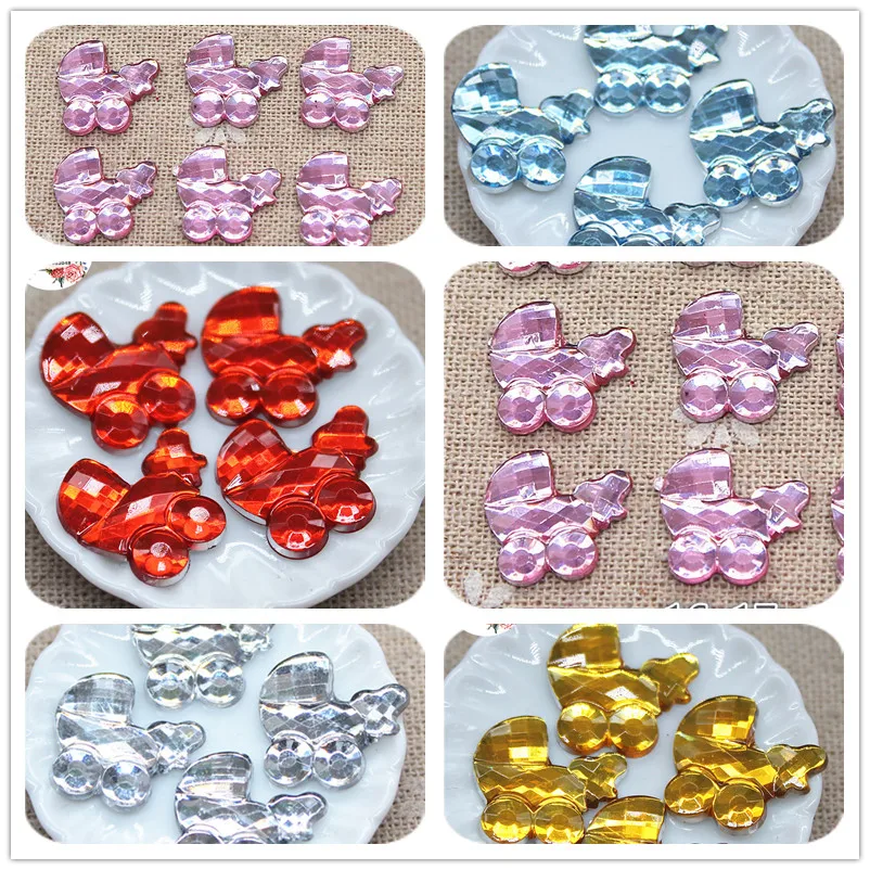 100 pieces of 3//4/" Resin Baby for baby shower decoration