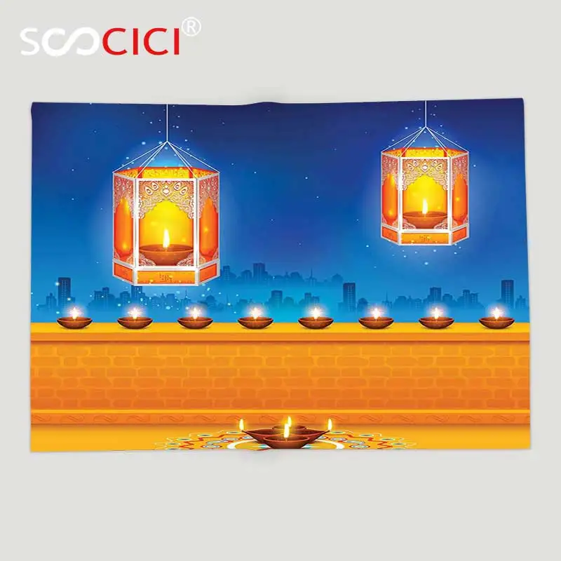 Custom Soft Fleece Throw Blanket Diwali Decor Religious Celebration Of India With Lights Candles And Night Scenery Print Fleece Throw Blankets Throw Blanketfleece Throw Aliexpress